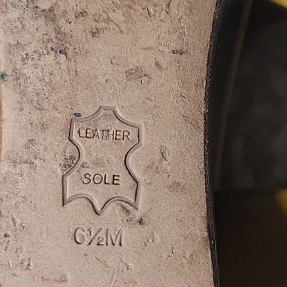 TORY BURCH mustard Yellow Suede Wedges Size 6.5 - Picture 9 of 11